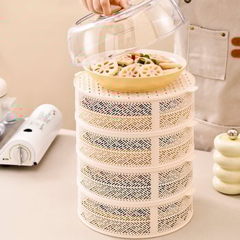 Многослойна покривалка за храна и зеленчуци - прозрачно пластмасово покритие за изолация и прахозащита.