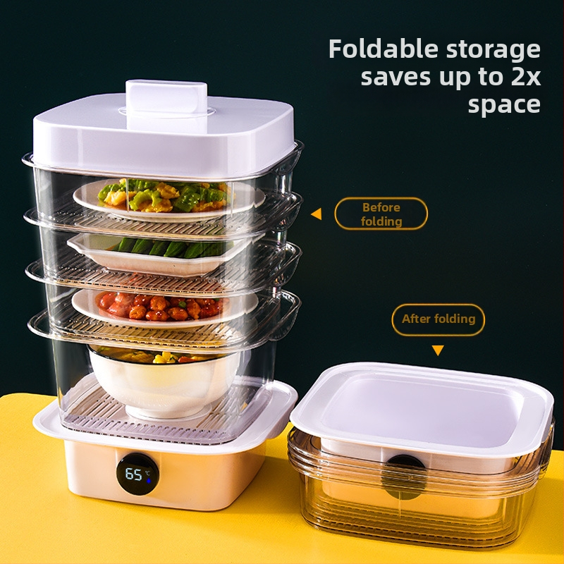 Многослойна покривалка за храна и зеленчуци - прозрачно пластмасово покритие за изолация и прахозащита.