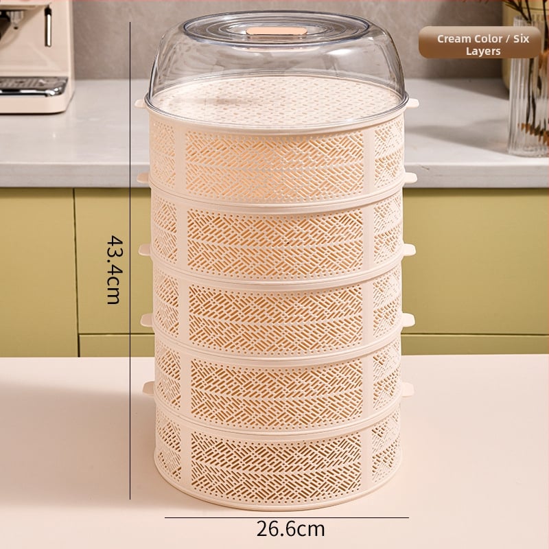 Многослойна покривалка за храна и зеленчуци - прозрачно пластмасово покритие за изолация и прахозащита.