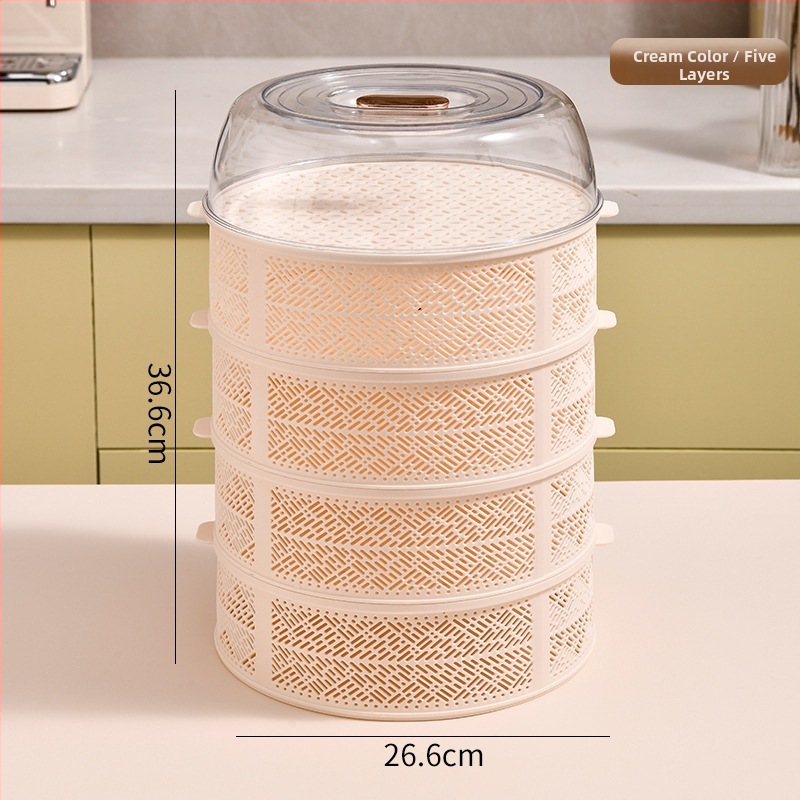 Многослойна покривалка за храна и зеленчуци - прозрачно пластмасово покритие за изолация и прахозащита.