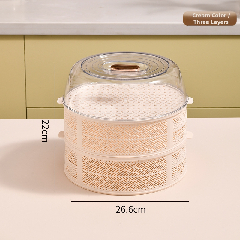 Многослойна покривалка за храна и зеленчуци - прозрачно пластмасово покритие за изолация и прахозащита.