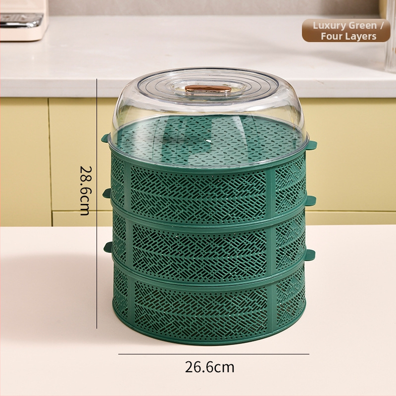 Многослойна покривалка за храна и зеленчуци - прозрачно пластмасово покритие за изолация и прахозащита.