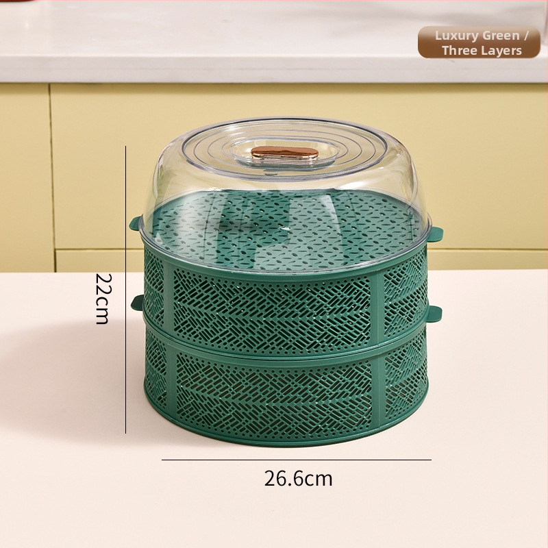 Многослойна покривалка за храна и зеленчуци - прозрачно пластмасово покритие за изолация и прахозащита.