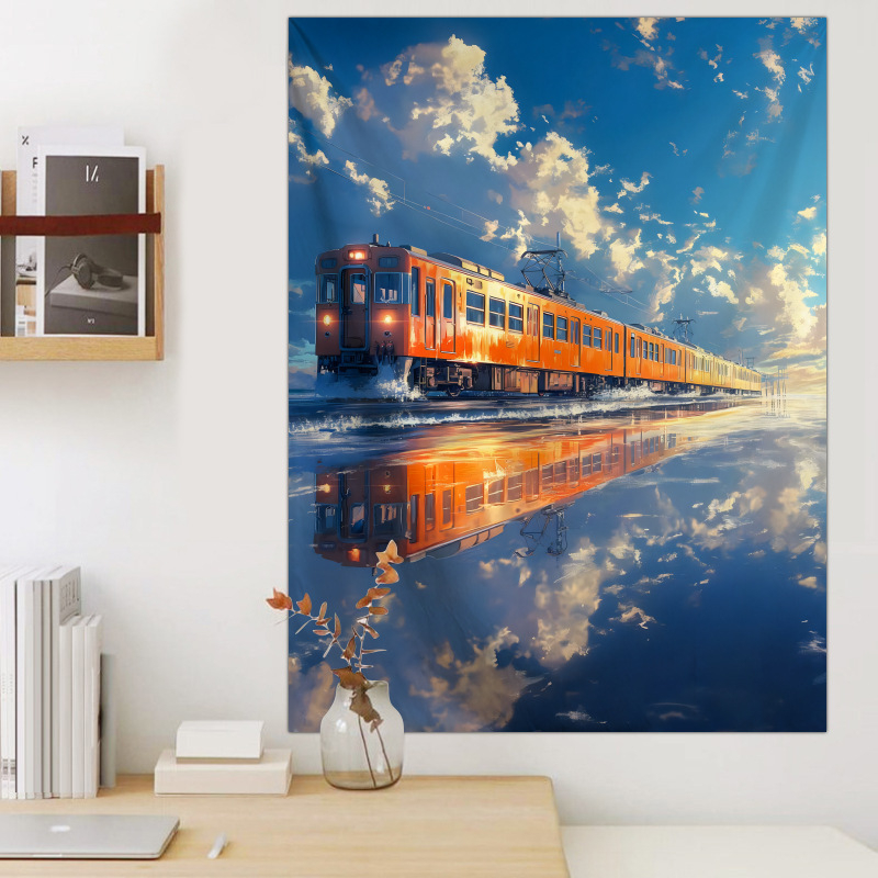 Гоблен ландшафтен мотив, плюшена материя, полиестер 71–80%, машинно тъкане, подходящ за дневна и спалня