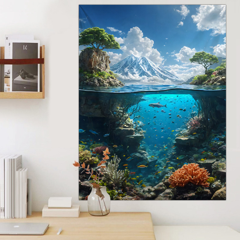 Гоблен ландшафтен мотив, плюшена материя, полиестер 71–80%, машинно тъкане, подходящ за дневна и спалня