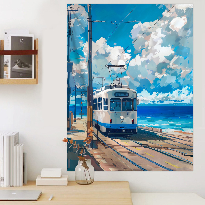 Гоблен ландшафтен мотив, плюшена материя, полиестер 71–80%, машинно тъкане, подходящ за дневна и спалня