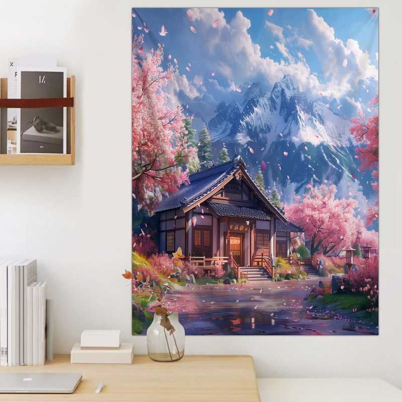 Гоблен ландшафтен мотив, плюшена материя, полиестер 71–80%, машинно тъкане, подходящ за дневна и спалня