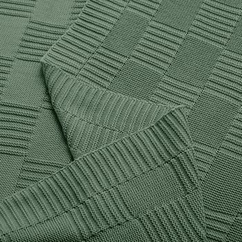 Βαμβακερή πλεκτή κουβέρτα για καναπέ και κρεβάτι - προσαρμοσμένη, φθινοπωρινό-χειμερινό, ομοιογενές μοτίβο (Βαμβάκι; Κάτω από 300 g; Φθινοπωρινό-χειμερινό; Ομοιογενές μοτίβο; Διαθέσιμη εξατομίκευση)