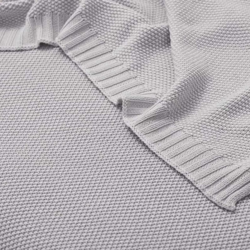 Βαμβακερή πλεκτή κουβέρτα για καναπέ και κρεβάτι - προσαρμοσμένη, φθινοπωρινό-χειμερινό, ομοιογενές μοτίβο (Βαμβάκι; Κάτω από 300 g; Φθινοπωρινό-χειμερινό; Ομοιογενές μοτίβο; Διαθέσιμη εξατομίκευση)