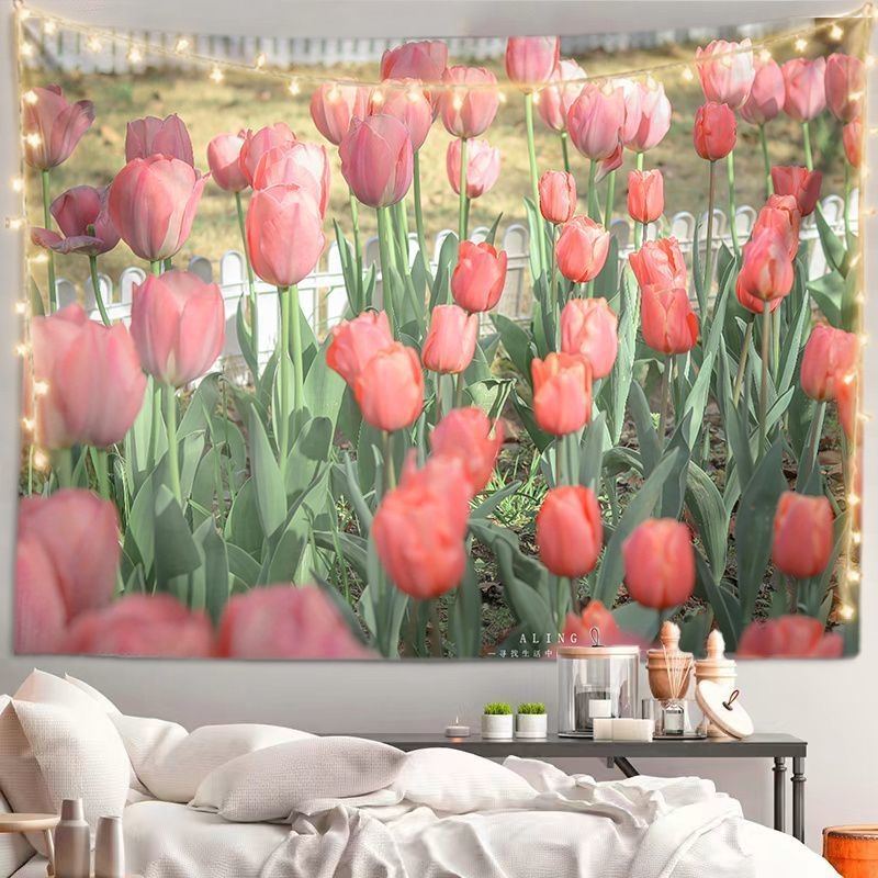 Tapestry – сценичен пейзаж, пасторален стил, плюшена тъкан с 30–40% памук за дневна