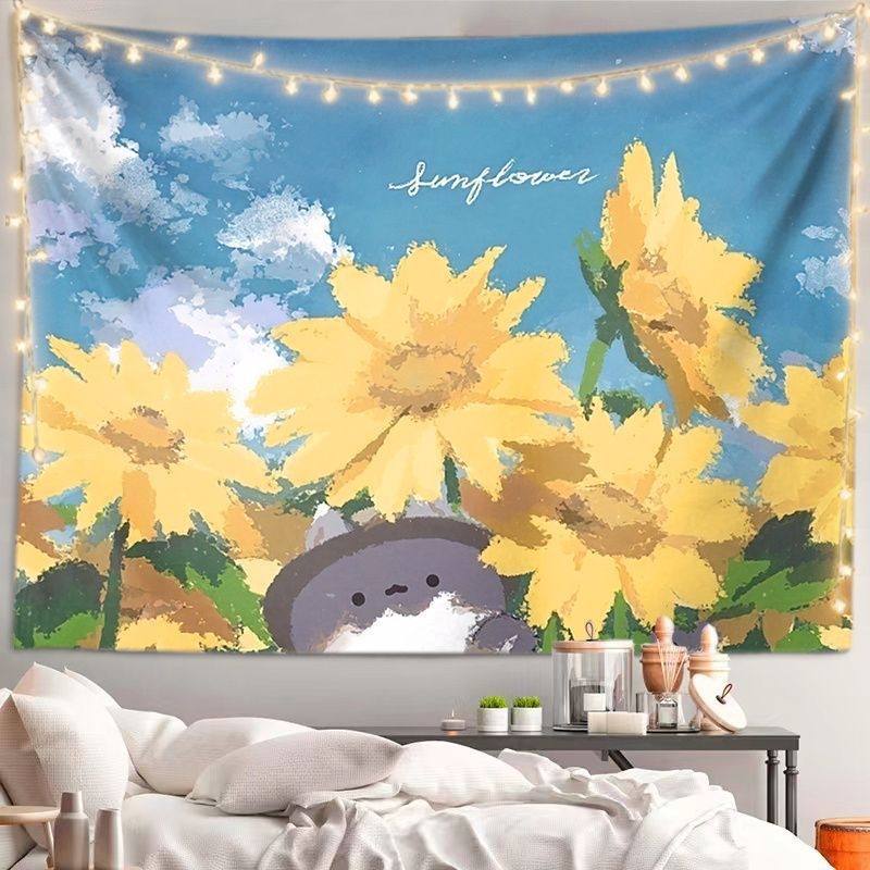 Tapestry – сценичен пейзаж, пасторален стил, плюшена тъкан с 30–40% памук за дневна