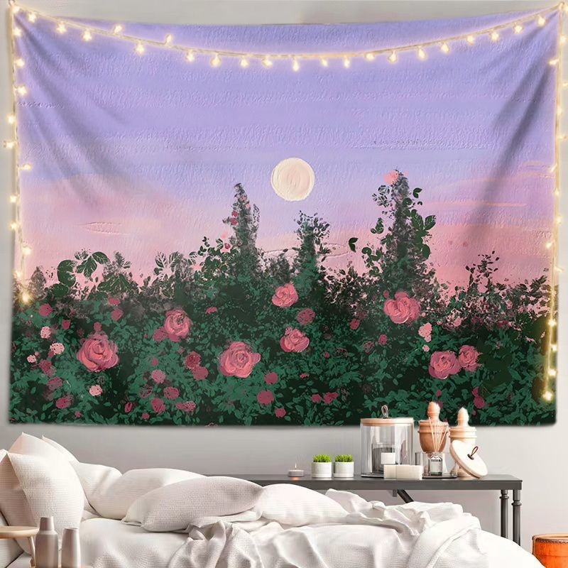 Tapestry – сценичен пейзаж, пасторален стил, плюшена тъкан с 30–40% памук за дневна