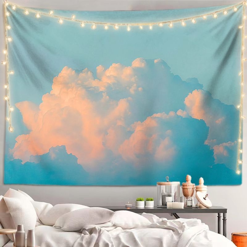 Tapestry – сценичен пейзаж, пасторален стил, плюшена тъкан с 30–40% памук за дневна