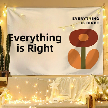 Nordic стил плюшен гоблен за стена за хол и спалня; 100% полиестер; машинно тъкане; правоъгълен формат; модел растения и цветя; по поръчка