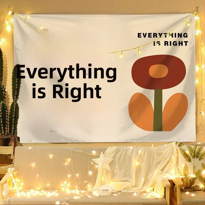 Nordic стил плюшен гоблен за стена за хол и спалня; 100% полиестер; машинно тъкане; правоъгълен формат; модел растения и цветя; по поръчка