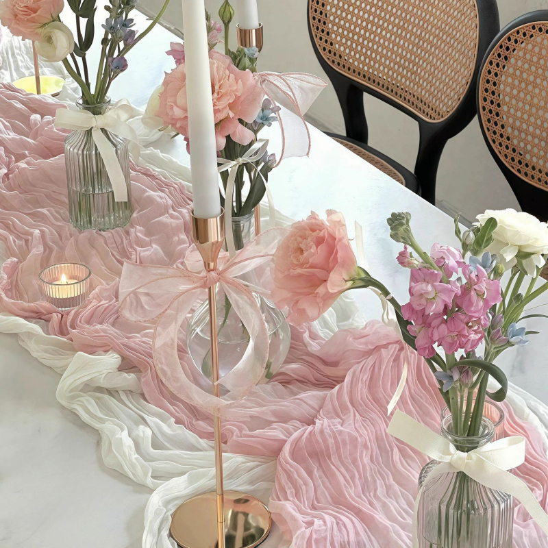 Nordic stílusú asztalfutó, poliészter, téglalap alakú, összecsukható, egyszínű