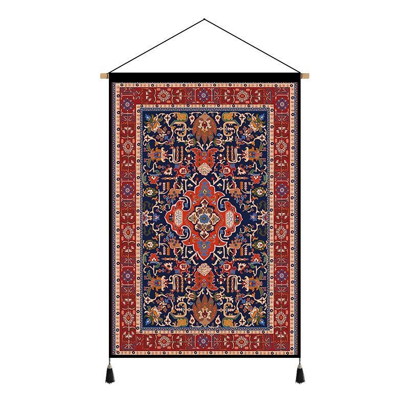 Гоблен за стена: етно стил с марокански мотиви; Материал: Tencel (Lyocell); Основна тъкан: 100% памук; Нетъкан текстил; Ръчно пране.