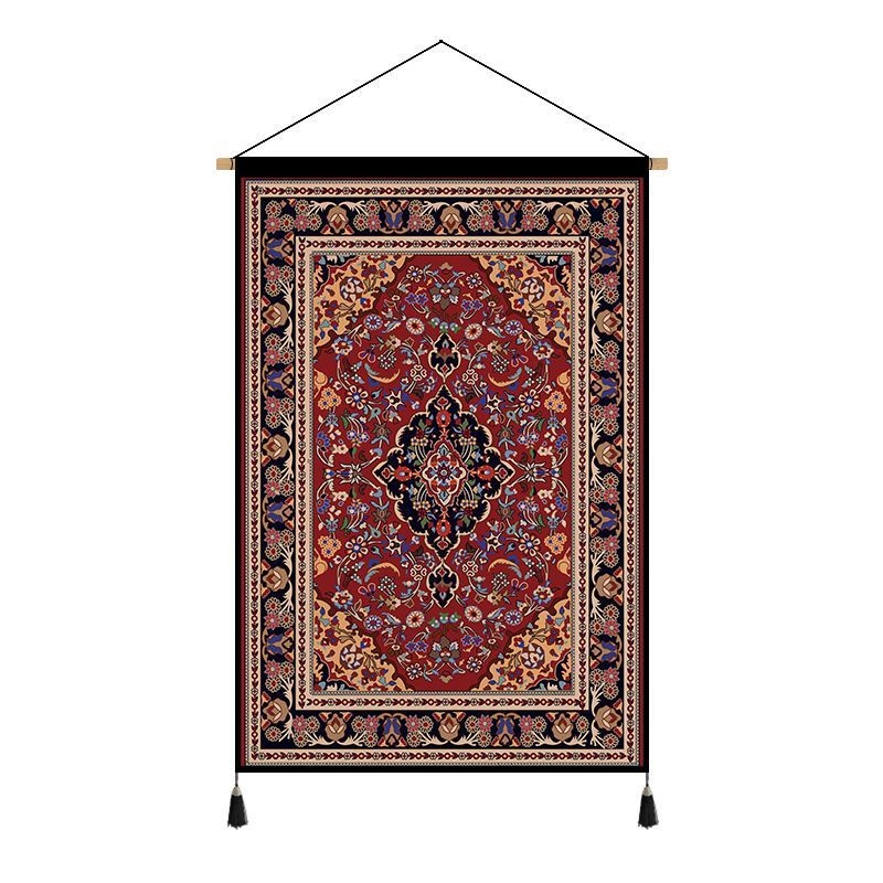 Гоблен за стена: етно стил с марокански мотиви; Материал: Tencel (Lyocell); Основна тъкан: 100% памук; Нетъкан текстил; Ръчно пране.