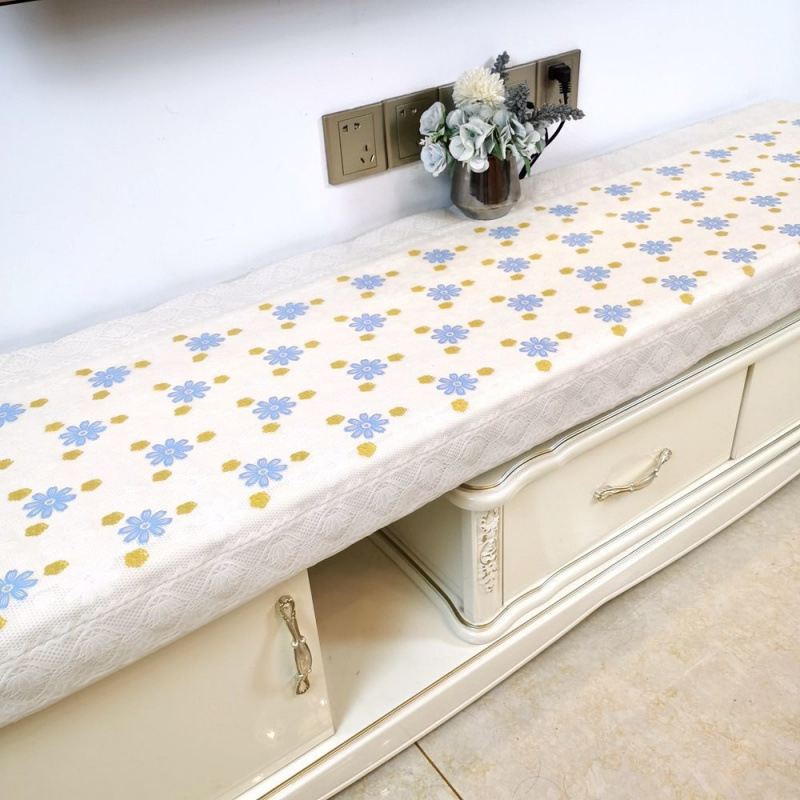 Asztalterítő, vízálló és olajálló, téglalap alakú, modern minimalista stílus, minták: szív, geometriai és virágos