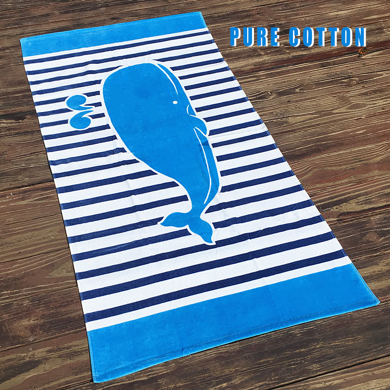 Beeyier Pamut fürdő- és strandtörölköző - Vastagított rajzfigura, Reaktív nyomtatás, Cut Velvet textúra, 500 g+, 32 szál