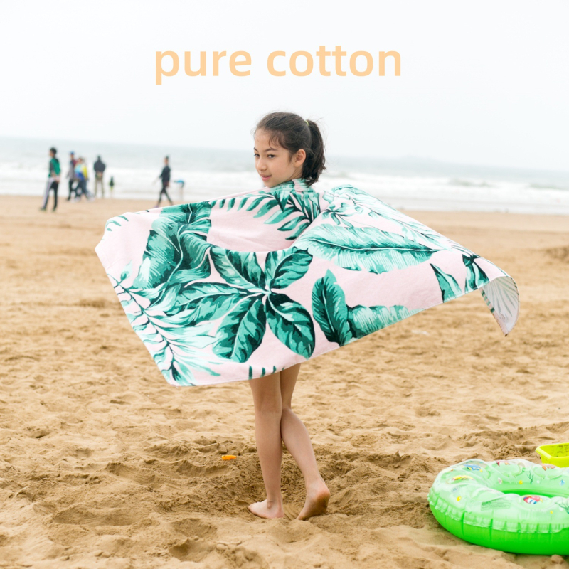 Beeyier Pamut fürdő- és strandtörölköző - Vastagított rajzfigura, Reaktív nyomtatás, Cut Velvet textúra, 500 g+, 32 szál