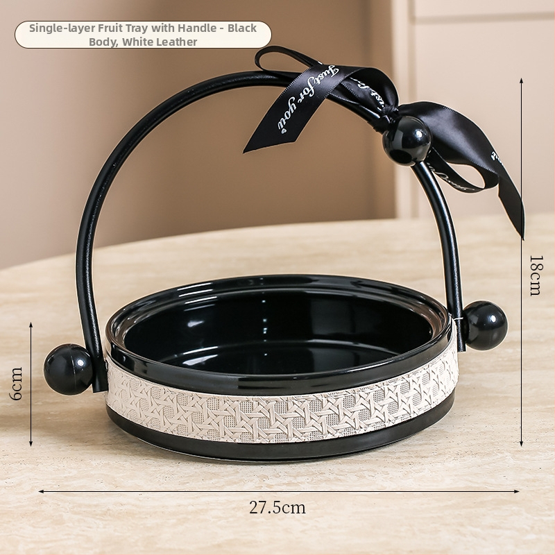 Чиния за плодове от порцелан, Happy bar, скандинавски стил, прост стил, първокласно качество