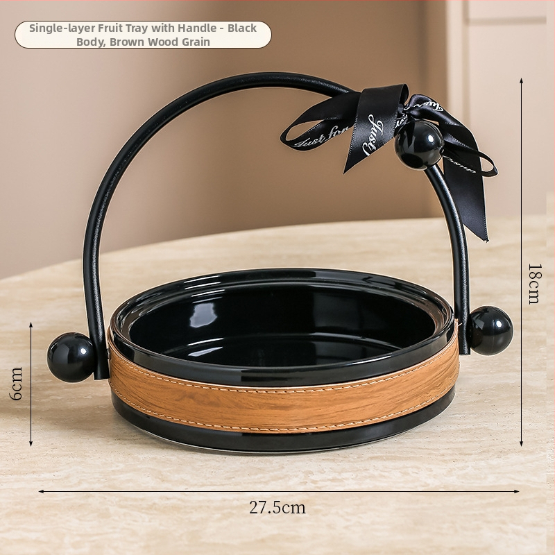 Чиния за плодове от порцелан, Happy bar, скандинавски стил, прост стил, първокласно качество