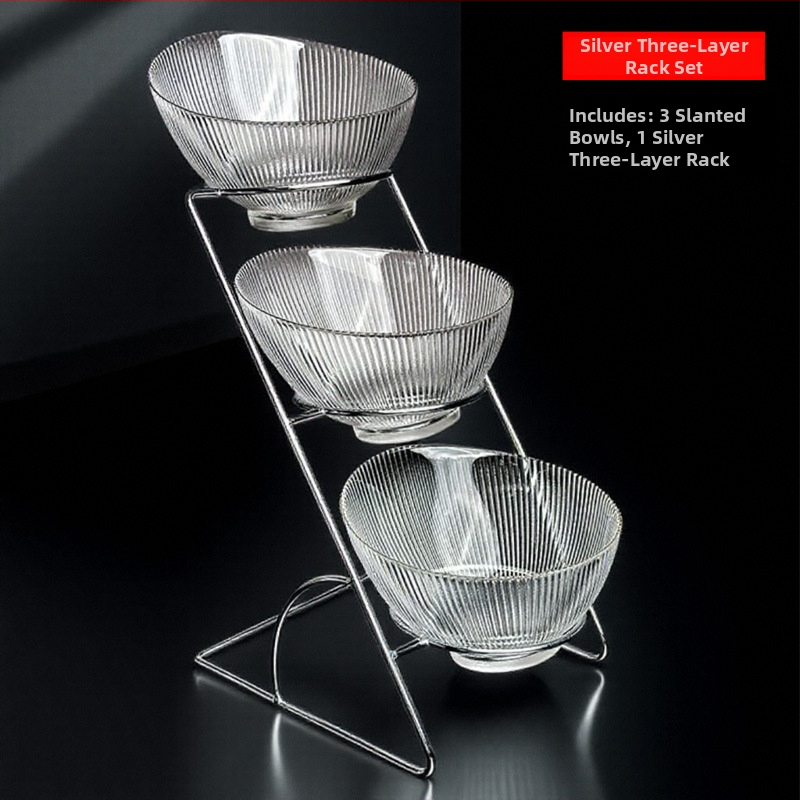 Стъклена поставка за плодове – лек лукс, прост стил, първокласно качество