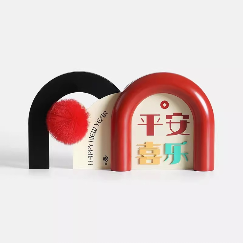 Дървен настолен декоративен аксесоар за хол с телевизионно шкафче – модерен стил, подарък за нов дом, диплома и други поводи