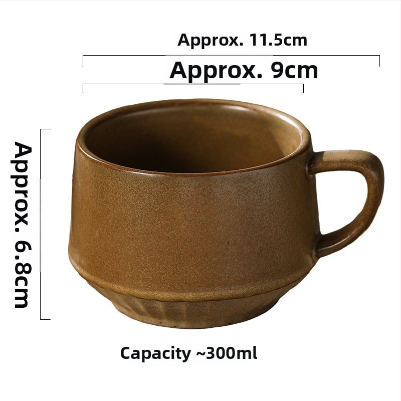 Keraamiline kohvitass, retro-stiil, lillemustriga, mikrolaineahjus kasutatav, logotüübi personaliseerimise võimalus