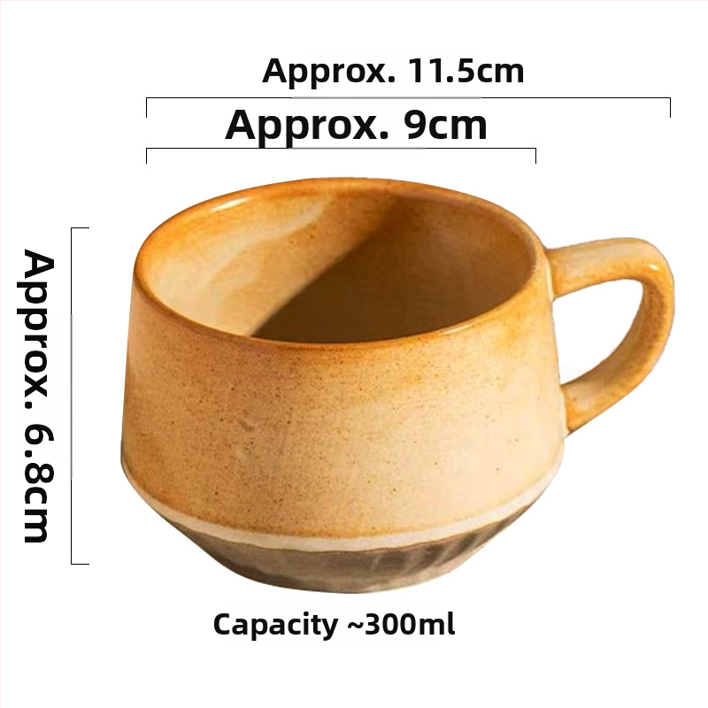 Keraamiline kohvitass, retro-stiil, lillemustriga, mikrolaineahjus kasutatav, logotüübi personaliseerimise võimalus