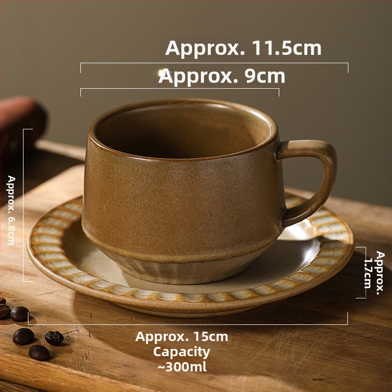 Keraamiline kohvitass, retro-stiil, lillemustriga, mikrolaineahjus kasutatav, logotüübi personaliseerimise võimalus