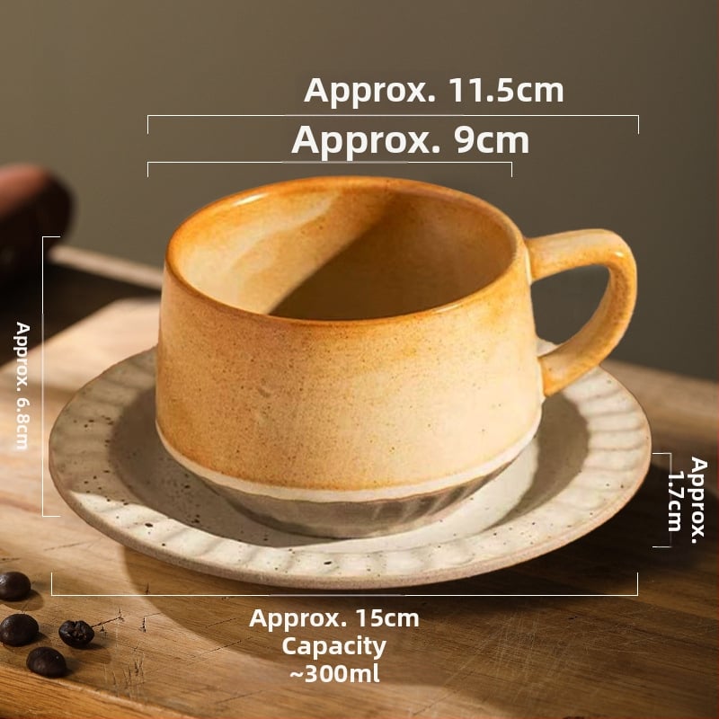 Keraamiline kohvitass, retro-stiil, lillemustriga, mikrolaineahjus kasutatav, logotüübi personaliseerimise võimalus