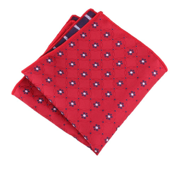 Kišeninės skarelės su gėlių raštu, džakardinė poliesterio medžiaga, vakarinis stilius