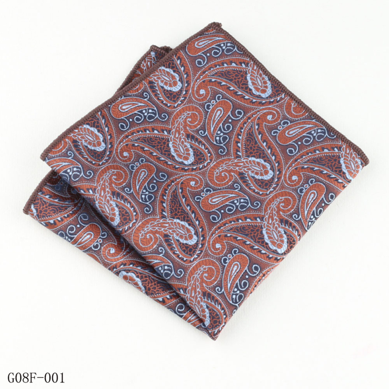 Kišeninės skarelės su gėlių raštu, džakardinė poliesterio medžiaga, vakarinis stilius