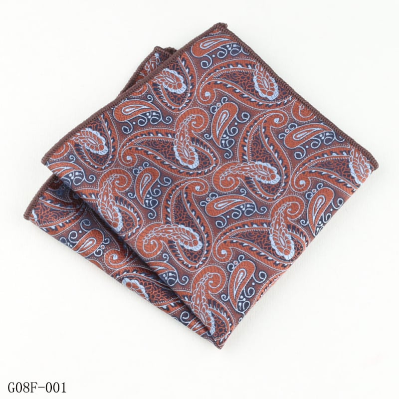 Kišeninės skarelės su gėlių raštu, džakardinė poliesterio medžiaga, vakarinis stilius