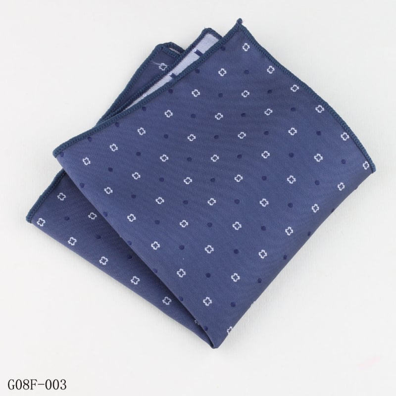 Kišeninės skarelės su gėlių raštu, džakardinė poliesterio medžiaga, vakarinis stilius