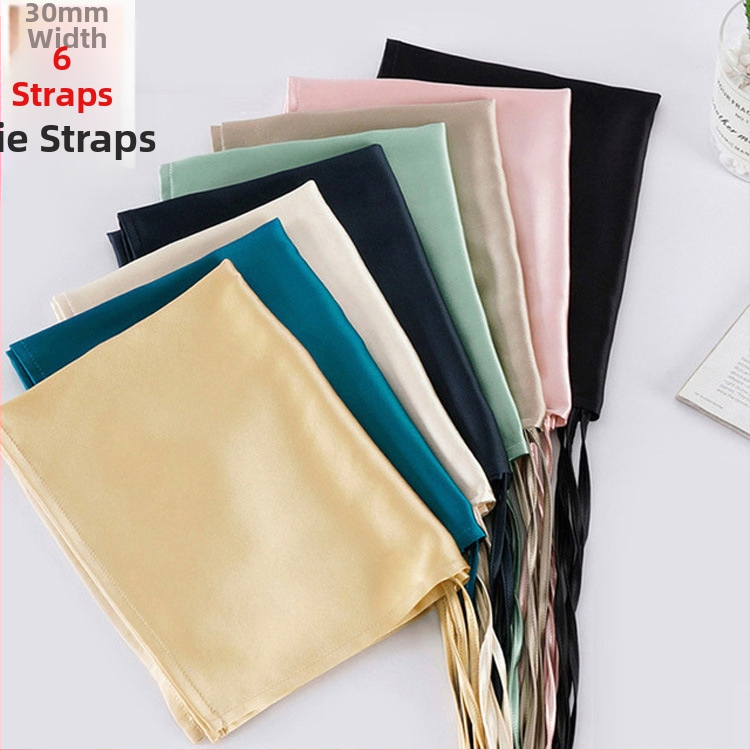 Mulberry hodvábová vankúšová osuška, 30 Momme, s šnúrkou, 100% hodváb, starostlivosť o vlasy, pohodlný spánok