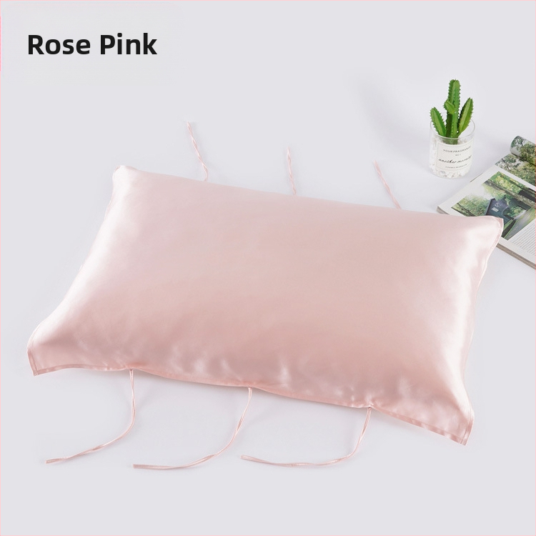 Mulberry hodvábová vankúšová osuška, 30 Momme, s šnúrkou, 100% hodváb, starostlivosť o vlasy, pohodlný spánok