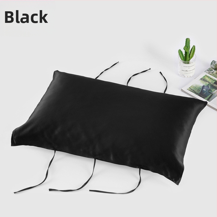 Mulberry hodvábová vankúšová osuška, 30 Momme, s šnúrkou, 100% hodváb, starostlivosť o vlasy, pohodlný spánok