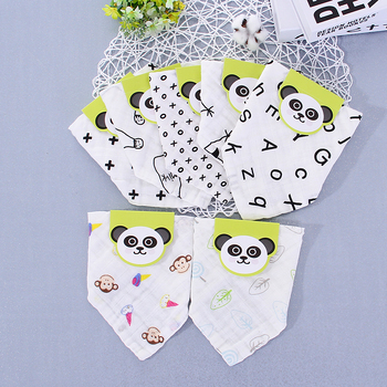 Kūdikių gazės bavetė su trikampio formos dvigubo užsegimo, greitas įsisavinimas 0–5 s, logotipo spausdinimo galimybė