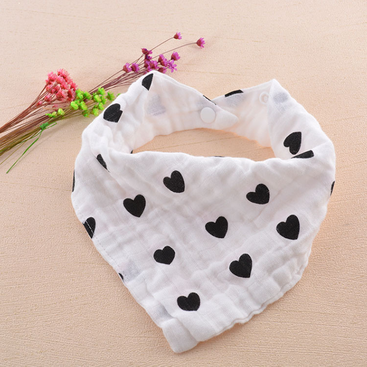 Kūdikių gazės bavetė su trikampio formos dvigubo užsegimo, greitas įsisavinimas 0–5 s, logotipo spausdinimo galimybė