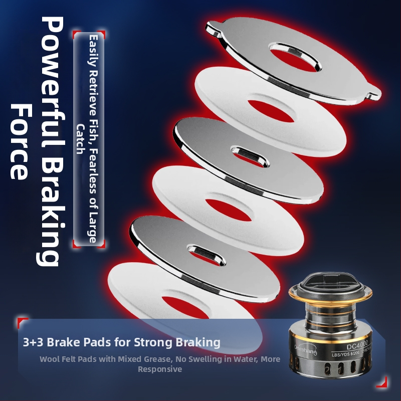 Spinning navijak s celokovovým telom, hlboká cievka, predný brzdič, výmenná rukoväť pre ľavú alebo pravú ruku, vhodný na morské a skalnaté rybárstvo