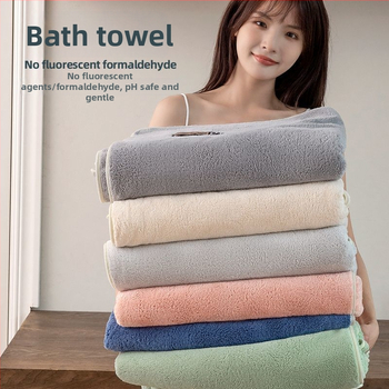 Бамбукова кърпа за баня, джакардова тъкан, прежда 100D, супер абсорбираща, бързосъхнеща кърпа за увиване