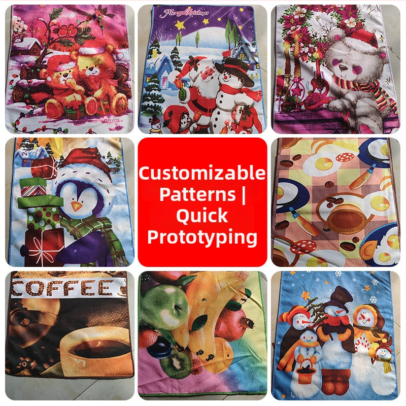 Čajová utierka z mikrovlákna, 210 g/m², tlač loga možná, prispôsobiteľná