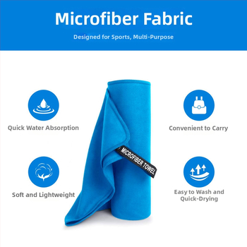 Mikropluošto sportinis rankšluostis, greitas džiūvimas, prakaito sugėrimas, dvipusis veliūras, 200 GSM, logotipo spausdinimas prieinamas
