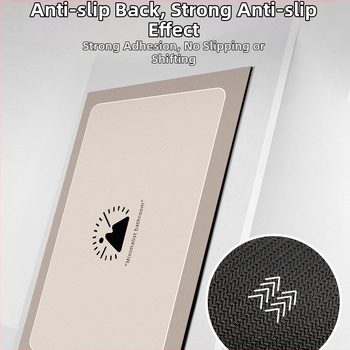 Килим за баня, diatom mud материал, квадратна форма, геометричен модел, модерен минимализъм, с възможност за персонализация