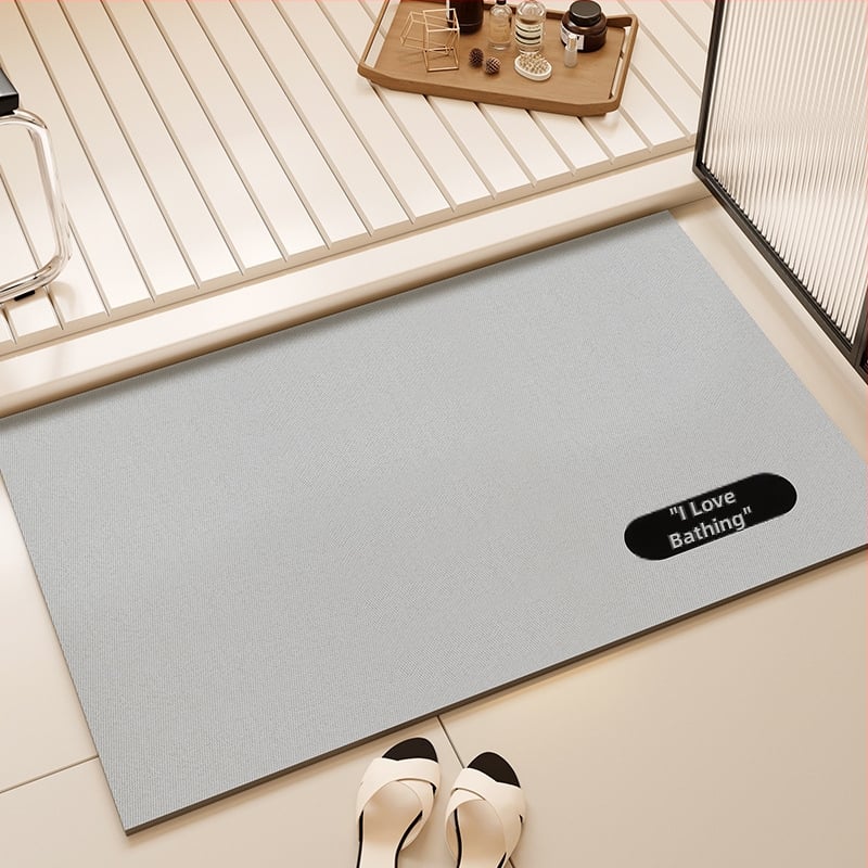 Килим за баня, diatom mud материал, квадратна форма, геометричен модел, модерен минимализъм, с възможност за персонализация