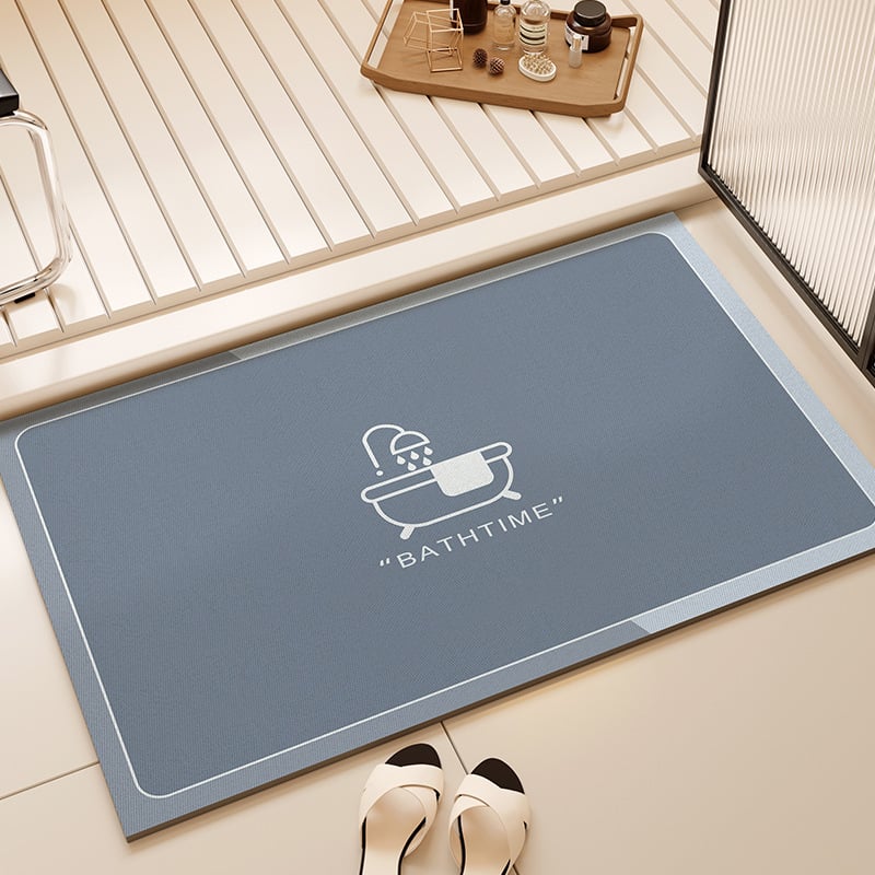 Килим за баня, diatom mud материал, квадратна форма, геометричен модел, модерен минимализъм, с възможност за персонализация