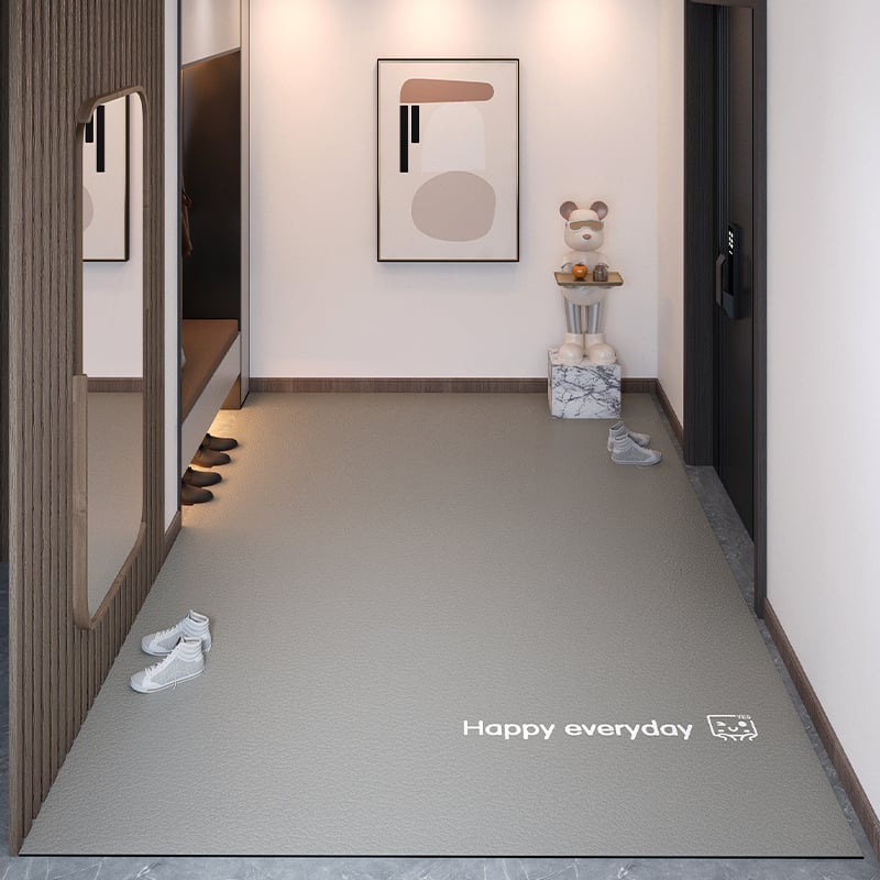 Poliészter padlómat, négyzetes formájú, egyszínű mintázat, vízálló és csúszásmentes, mosható